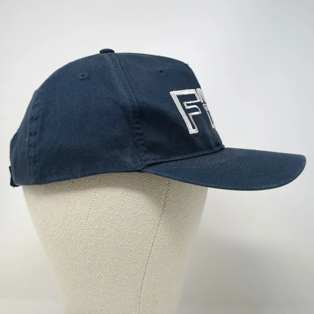 Port & Company Blue 5 Panel One Size FM Generator Logo Cotton Strapback Hat